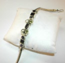 Peridot silver bracelet