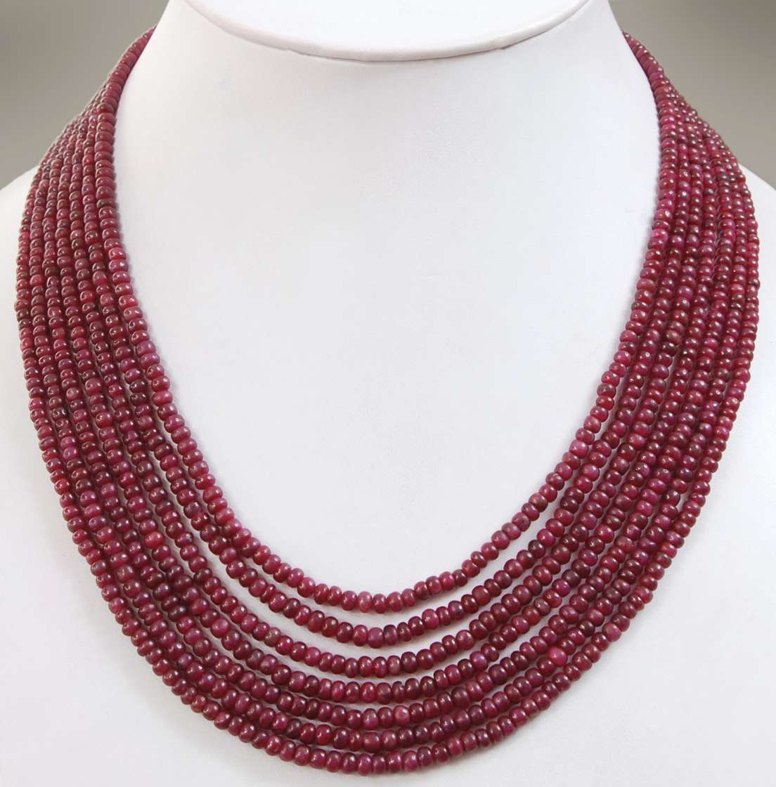 Collier Rubis 7x rangs